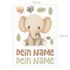 Bügelbilder-Set für Kinder Wilde Tiere Safari Personalisiert Wunschname Patches zum Aufbügeln auf Textilien Moonworks®preview