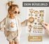 Bügelbilder-Set für Kinder Wilde Tiere Safari Personalisiert Wunschname Patches zum Aufbügeln auf Textilien Moonworks®preview