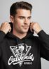California Republic Hoodie Herren Wave Surf bedruckt Kapuzen-Pullover Männer Neverless®preview