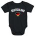 cooler Baby Body WM Fußball Weltmeisterschaft 2018 World Cup Deutschland Herz Flagge Moonworks®preview