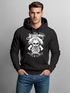Cooler Herren Kapuzen-Pullover Lumberjack Hipster Bart Totenkopf Neverlesspreview