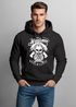 Cooler Herren Kapuzen-Pullover Lumberjack Hipster Bart Totenkopf Neverlesspreview