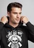 Cooler Herren Kapuzen-Pullover Lumberjack Hipster Bart Totenkopf Neverlesspreview