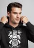 Cooler Herren Kapuzen-Pullover Lumberjack Hipster Bart Totenkopf Neverlesspreview