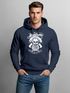 Cooler Herren Kapuzen-Pullover Lumberjack Hipster Bart Totenkopf Neverlesspreview