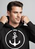 Cooler Kapuzen-Pullover Herren Anker Round Hoodie Männer Neverless®preview