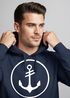 Cooler Kapuzen-Pullover Herren Anker Round Hoodie Männer Neverless®preview