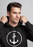 Cooler Kapuzen-Pullover Herren Anker Round Hoodie Männer Neverless®preview