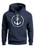 Cooler Kapuzen-Pullover Herren Anker Round Hoodie Männer Neverless®preview