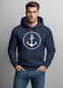 Cooler Kapuzen-Pullover Herren Anker Round Hoodie Männer Neverless®preview