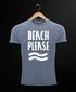Cooles Angesagtes Herren T-Shirt Vintage Shirt Beach Please Urlaub Strand Aufdruck Used Look Slim Fit Neverless®preview