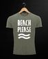 Cooles Angesagtes Herren T-Shirt Vintage Shirt Beach Please Urlaub Strand Aufdruck Used Look Slim Fit Neverless®preview