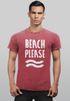 Cooles Angesagtes Herren T-Shirt Vintage Shirt Beach Please Urlaub Strand Aufdruck Used Look Slim Fit Neverless®preview