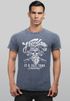Cooles Angesagtes Herren T-Shirt Vintage Shirt Biker Spruch Motiv Totenkopf Aufdruck Used Look Slim Fit Neverless®preview