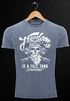 Cooles Angesagtes Herren T-Shirt Vintage Shirt Biker Spruch Motiv Totenkopf Aufdruck Used Look Slim Fit Neverless®preview