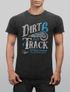 Cooles Angesagtes Herren T-Shirt Vintage Shirt Dirt Track Racing Aufdruck Used Look Slim Fit Neverless®preview