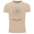 Cooles angesagtes Herren T-Shirt Vintage Shirt Kompass Windrose Aufdruck Used Look Slim Fit Neverless®preview