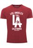 Cooles Angesagtes Herren T-Shirt Vintage Shirt LA Los Angeles California Aufdruck Used Look Slim Fit Neverless®preview