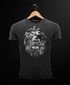 Cooles Angesagtes Herren T-Shirt Vintage Shirt Löwe Lion Aufdruck Used Look Slim Fit Neverless®preview