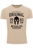 Cooles Angesagtes Herren T-Shirt Vintage Shirt Original Gladiator Aufdruck Used Look Slim Fit Neverless®preview