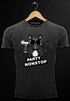 Cooles Angesagtes Herren T-Shirt Vintage Shirt Party Non-Stop Mops Aufdruck Used Look Slim Fit Neverless®preview