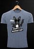 Cooles Angesagtes Herren T-Shirt Vintage Shirt Party Non-Stop Mops Aufdruck Used Look Slim Fit Neverless®preview