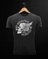 Cooles Angesagtes Herren T-Shirt Vintage Totenkopf Skull Wings Used Look Slim Fit Neverless®preview