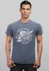 Cooles Angesagtes Herren T-Shirt Vintage Totenkopf Skull Wings Used Look Slim Fit Neverless®preview