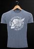 Cooles Angesagtes Herren T-Shirt Vintage Totenkopf Skull Wings Used Look Slim Fit Neverless®preview