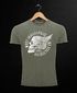 Cooles Angesagtes Herren T-Shirt Vintage Totenkopf Skull Wings Used Look Slim Fit Neverless®preview