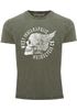 Cooles Angesagtes Herren T-Shirt Vintage Totenkopf Skull Wings Used Look Slim Fit Neverless®preview