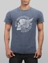 Cooles Angesagtes Herren T-Shirt Vintage Totenkopf Skull Wings Used Look Slim Fit Neverless®preview