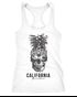 Cooles Damen Tank-Top Pineapple Skull Sonnenbrille Ananas Totenkopf Slim Fit Neverless®preview