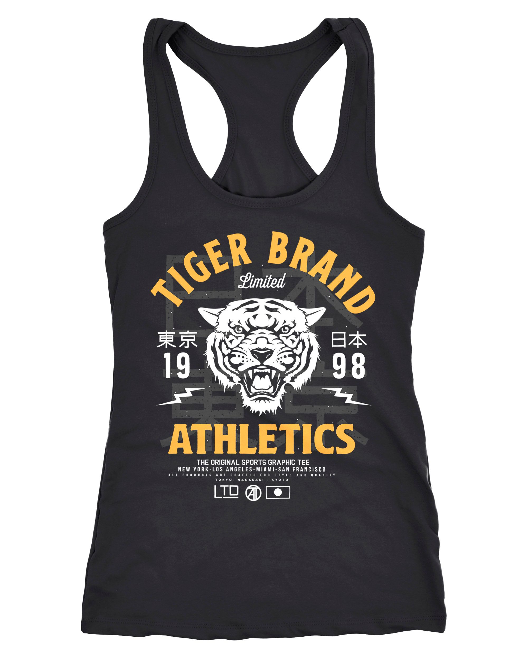 Cooles Damen Tank-Top Tiger Brand Tokyo Supply Japan Athletic Sport Muskelshirt Muscle Shirt Neverless®