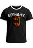 Cooles Herren Fußball WM 2026 T-Shirt Deutschland Flaggen Design Vintage Retro Trikot-Lookpreview