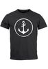 Cooles Herren T-Shirt Anker Kreis Segeln Meer Motiv Neverless®preview