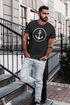 Cooles Herren T-Shirt Anker Kreis Segeln Meer Motiv Neverless®preview