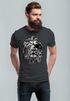 Cooles Herren T-Shirt Löwe Print Aufdruck Motiv Slim Fit Neverless®preview