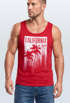 Cooles Herren Tank-Top California Surf Palmen Neverless®preview