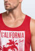 Cooles Herren Tank-Top California Surf Palmen Neverless®preview