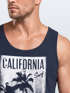 Cooles Herren Tank-Top California Surf Palmen Neverless®preview