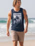 Cooles Herren Tank-Top California Surf Palmen Neverless®preview