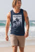 Cooles Herren Tank-Top California Surf Palmen Neverless®preview