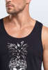 Cooles Herren Tank-Top Pineapple Skull Sonnenbrille Ananas Totenkopf Slim Fit Neverless®preview