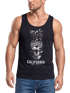 Cooles Herren Tank-Top Pineapple Skull Sonnenbrille Ananas Totenkopf Slim Fit Neverless®preview