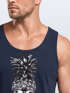 Cooles Herren Tank-Top Pineapple Skull Sonnenbrille Ananas Totenkopf Slim Fit Neverless®preview