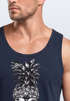 Cooles Herren Tank-Top Pineapple Skull Sonnenbrille Ananas Totenkopf Slim Fit Neverless®preview