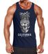 Cooles Herren Tank-Top Pineapple Skull Sonnenbrille Ananas Totenkopf Slim Fit Neverless®preview