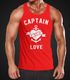 Cooles Herren Tanktop Captain of Love Disco Feiern Muscle Shirt Moonworks®preview
