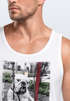 cooles Herren Tanktop mit Pug Life Print Hund in Schaukel Muskelshirt Neverless®preview